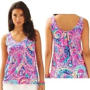 Lily Pulitzer Kinsey tank (psychedelic sunshine).